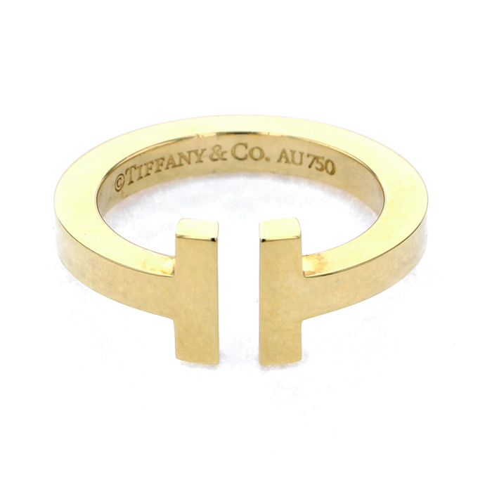 Tiffany & Co. Tiffany T Square Ring 18K Yellow Gold