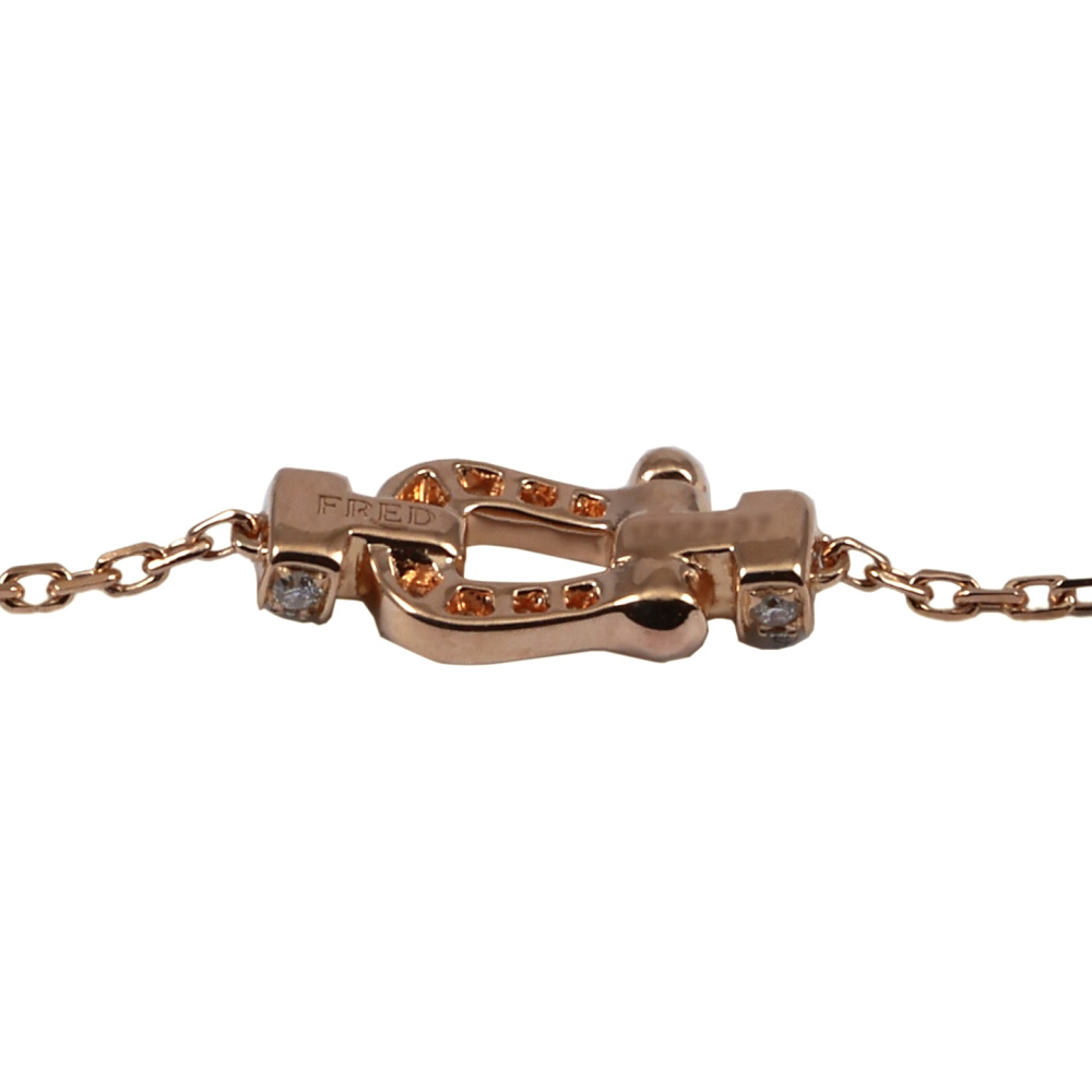 FRED Force 10 Sm Full Diamond Bracelet 18K Rose Gold 6B1126