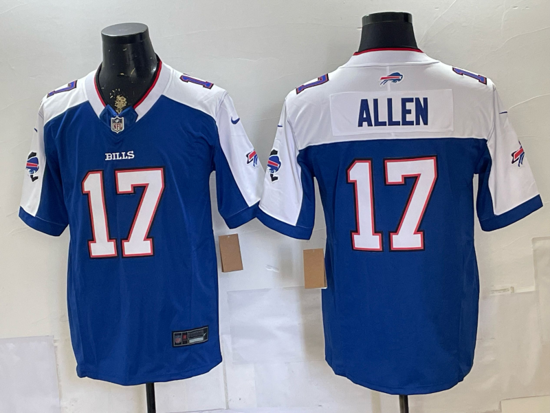Men's Buffalo Bills Josh Allen #17 Royal Team Game Player Jersey