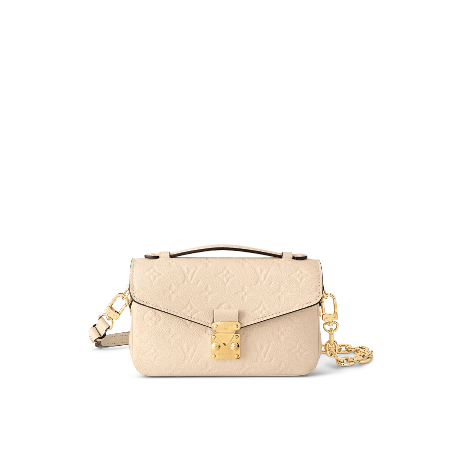Louis Vuitton Pochette Métis East West Monogram Empreinte Leather – Women – Handbags Cream