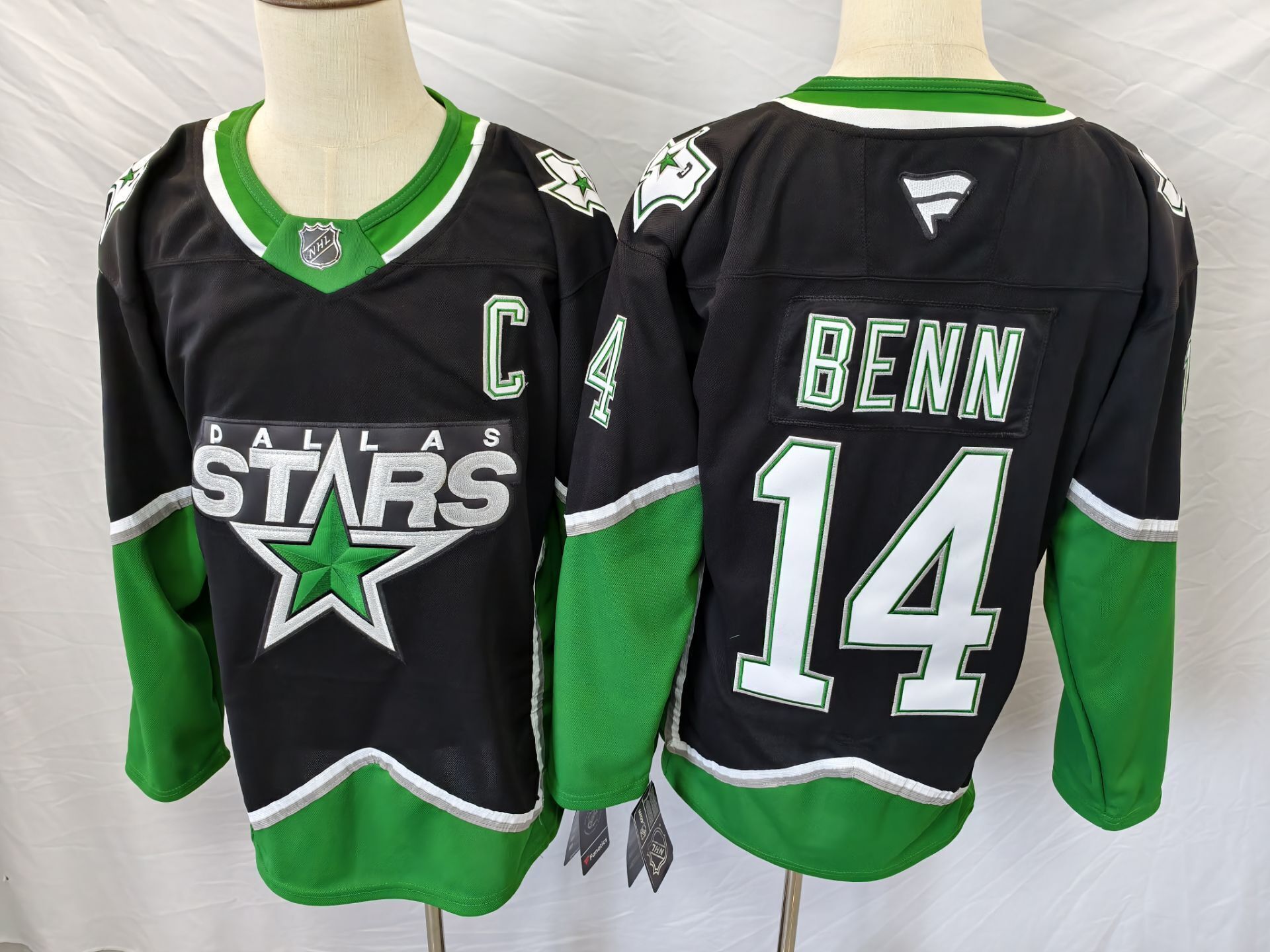 Men's Dallas Stars Jamie Benn #14 Fanatics Black Premium Player Jersey
