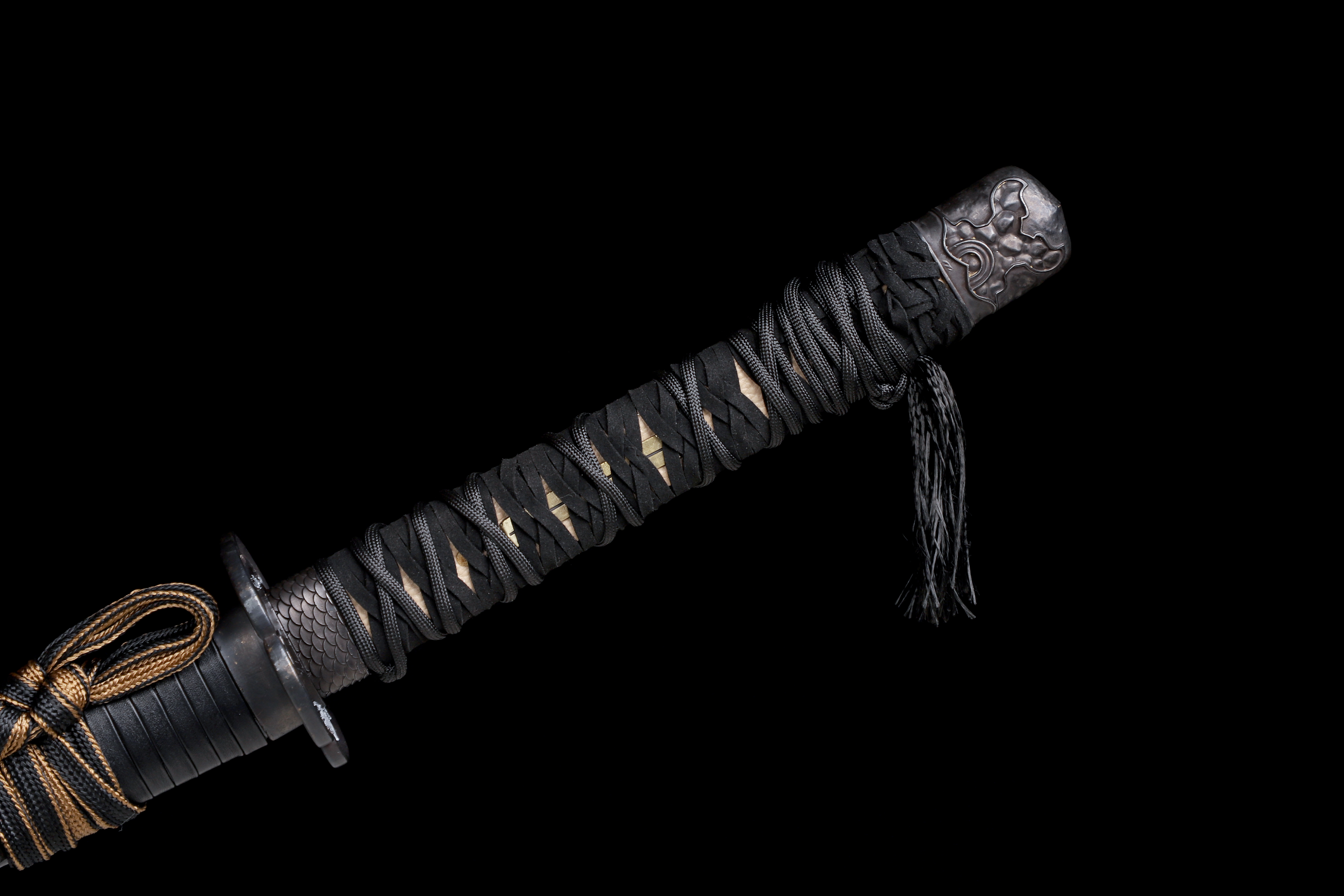 Ghost of Yotei Inspired Katana 9260 Spring Steel Falcon's Claw Full Tang