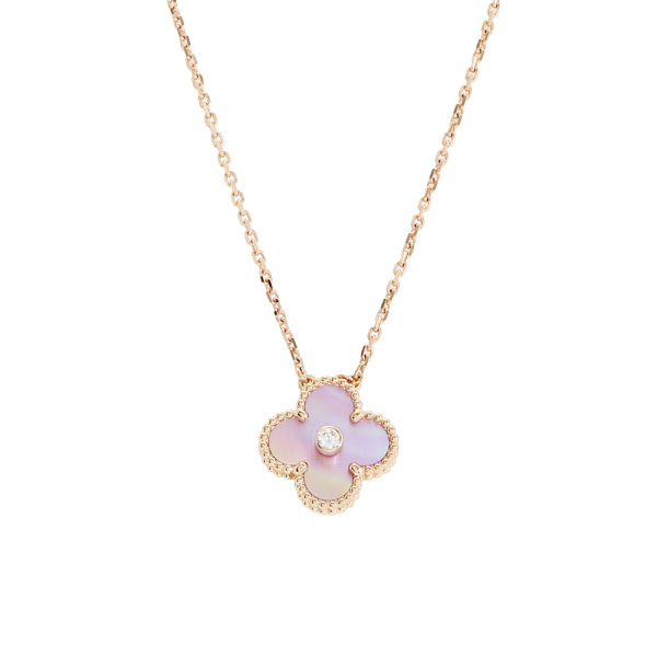 Van Cleef & Arpels Vintage Alhambra 2025 Holiday Limited Edition Necklace 18K Rose Gold VCARPM0P00
