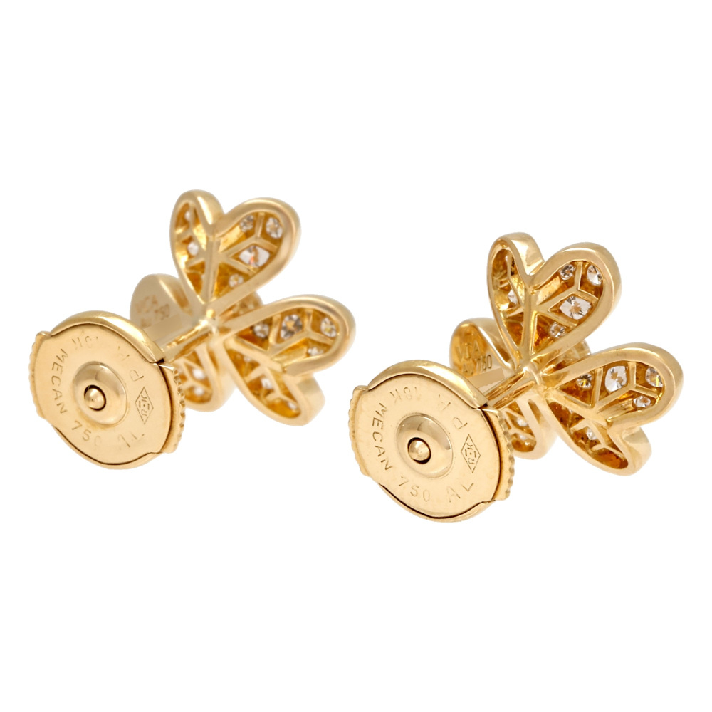 Van Cleef & Arpels Frivole Earrings 18K Yellow Gold VCARP24200