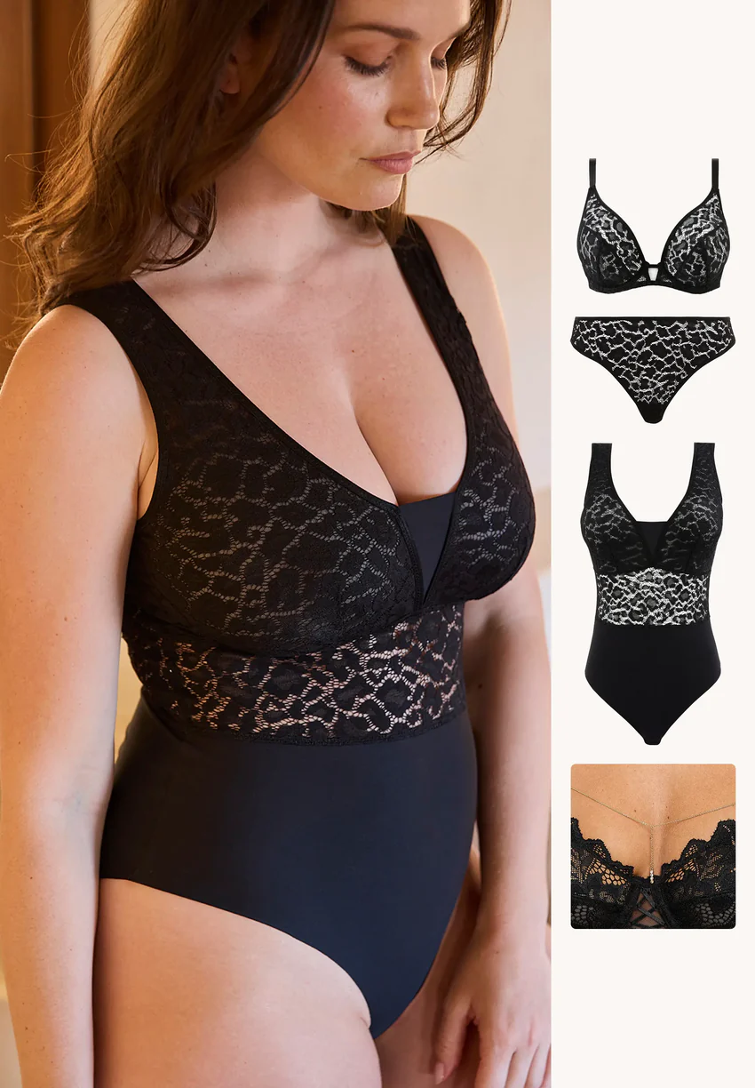 Ensemble Maelis imprimé léopard avec body et bijoux
