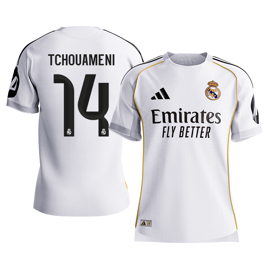 TCHOUAMENI #14 Real Madrid Home Player Version Jersey 2025/26
