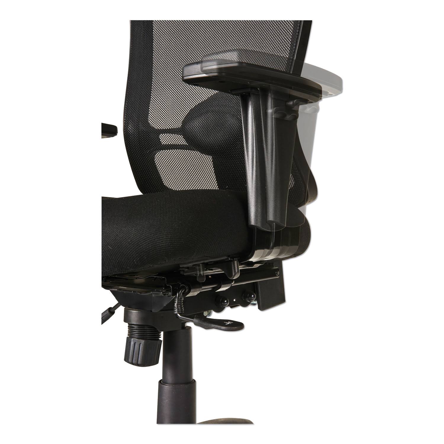 Alera Etros Series Black Mid-Back Multifunction with Seat Slide Chair