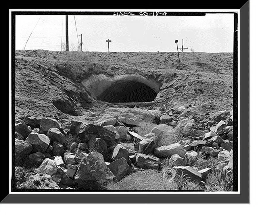 Historic Framed Print, Thirty-first Street Overflow Structure, Thirty-first Street, Denver, Denver County, CO - 4, 17-7/8