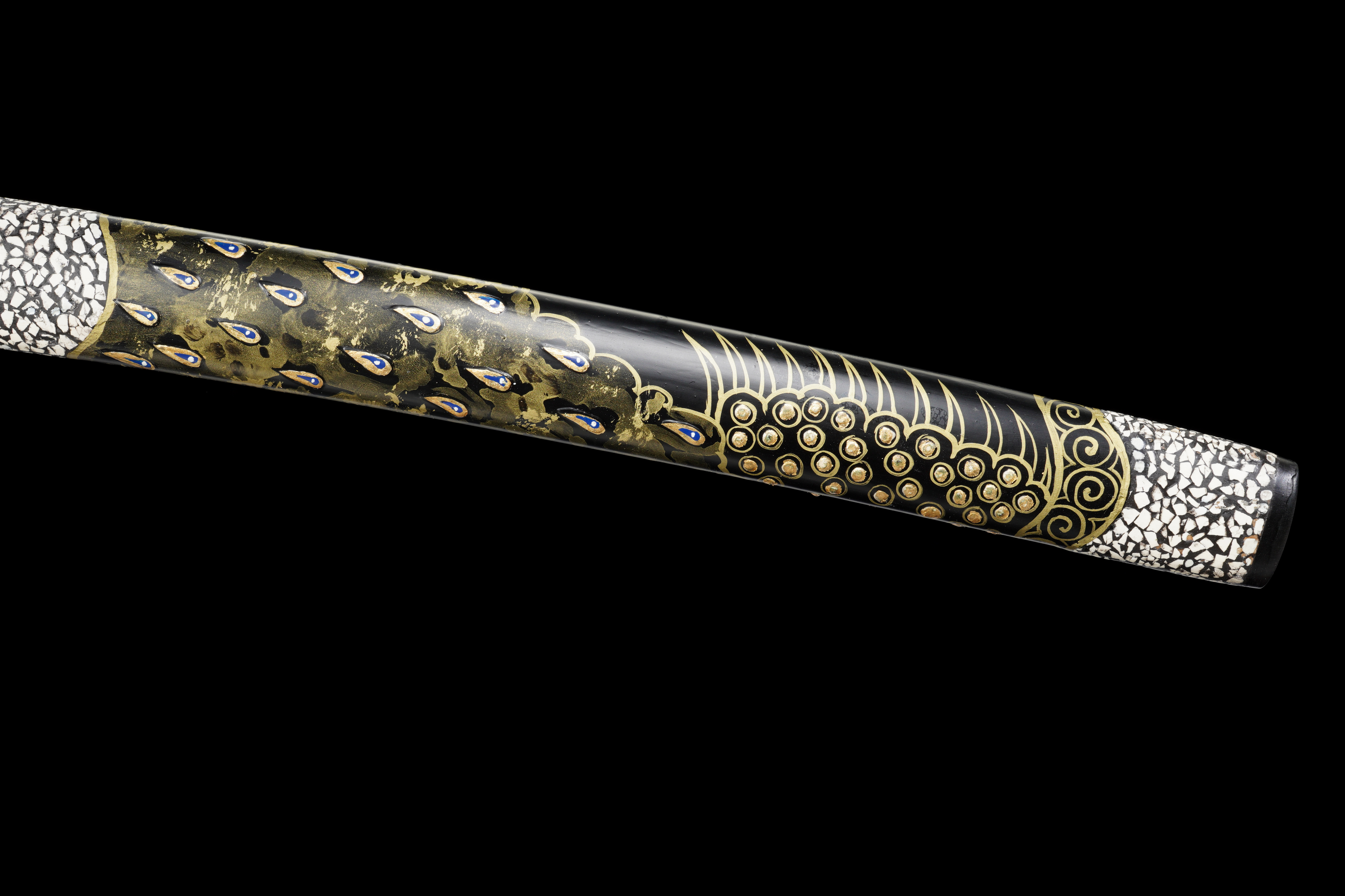 Handmade Japanese Katana Damascus Folded Steel Clay Tempered Full Tang
