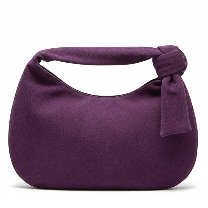 Amethyst Knotted Hobo