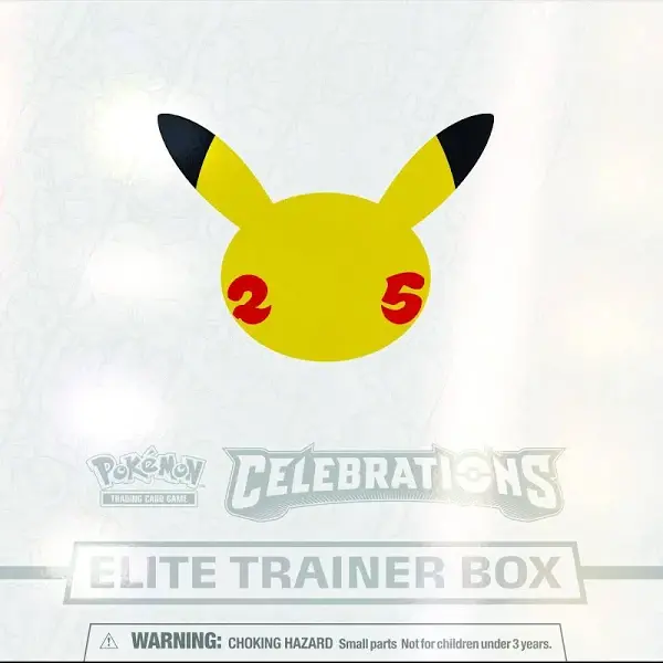 Pokémon Celebrations Elite Trainer Box – 10 Boosters, Greninja Foil Card, 65 Sleeves & Energy Cards