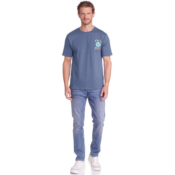 Famy Herren T-Shirt mit Message-Print