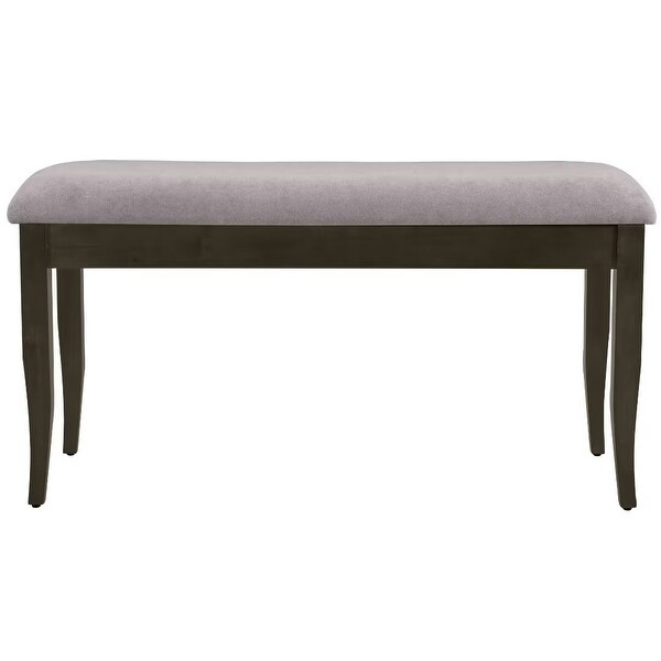 Trestle Dining Table Set with Upholstered Dining Chairs and Dining Bench