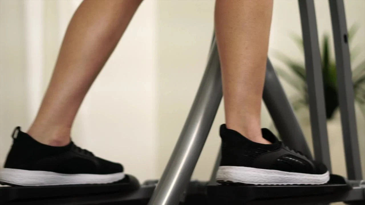 Sunny Health & Fitness Air Walk Elliptical, Lightweight Portable Glider w Free SunnyFit® App Membership - SF-E902
