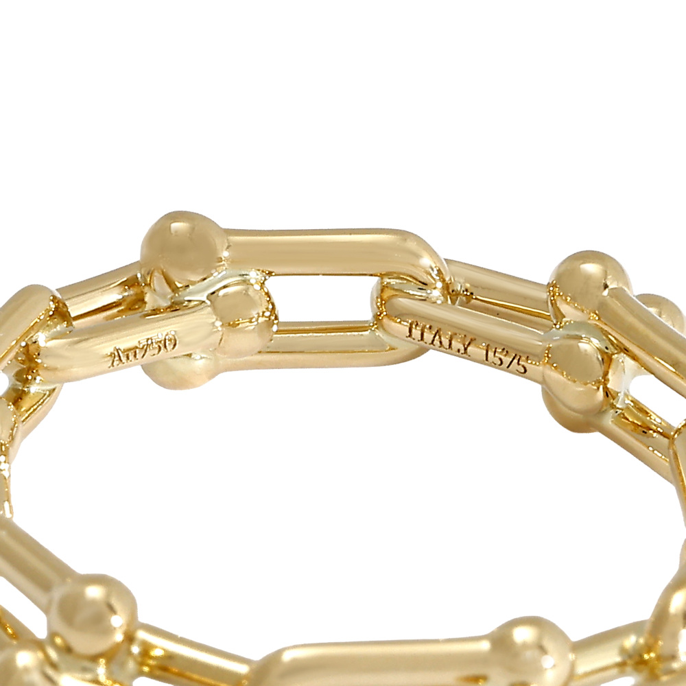 Tiffany & Co. Hardware Microlink Ring 18K Yellow Gold 72667344