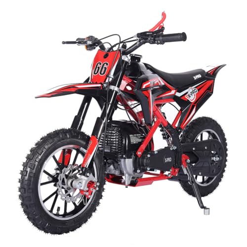 X-PRO Hawk Mini Dirt Bike, Gas Power 4 Stroke, 40CC Pit Bike, Pull Start, 10
