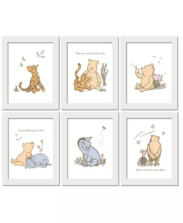 Lambs and Ivy Disney Baby Classic Pooh Unframed Nursery Child Wall Art