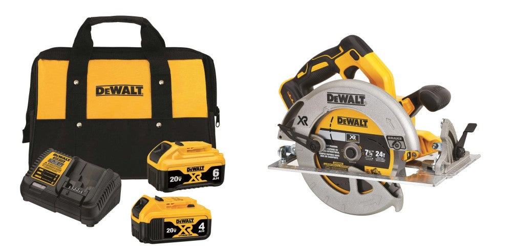 20V MAX 7 1/4″ Circular Saw and Lithium Ion Battery Starter Kit