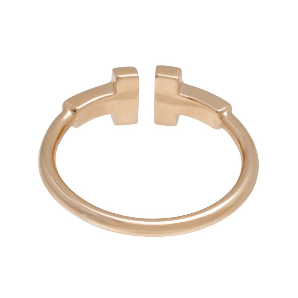 Tiffany & Co. Tiffany T Diamond Wire Ring 18K Rose Gold 60147315