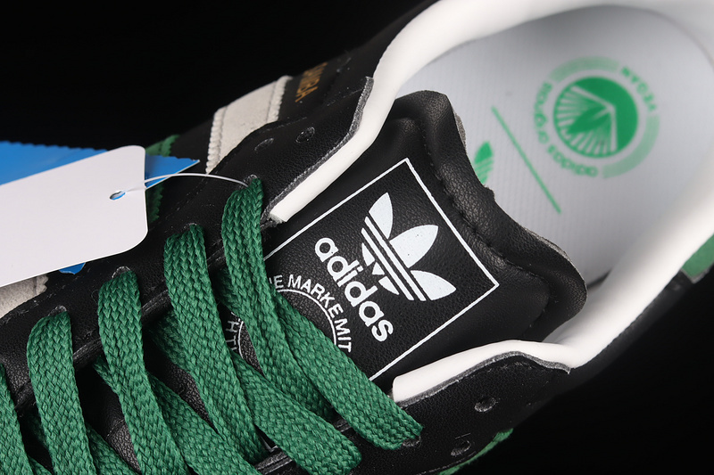 Adidas Samba Vegan Shoes Core Black/Cloud White/Green FW2429