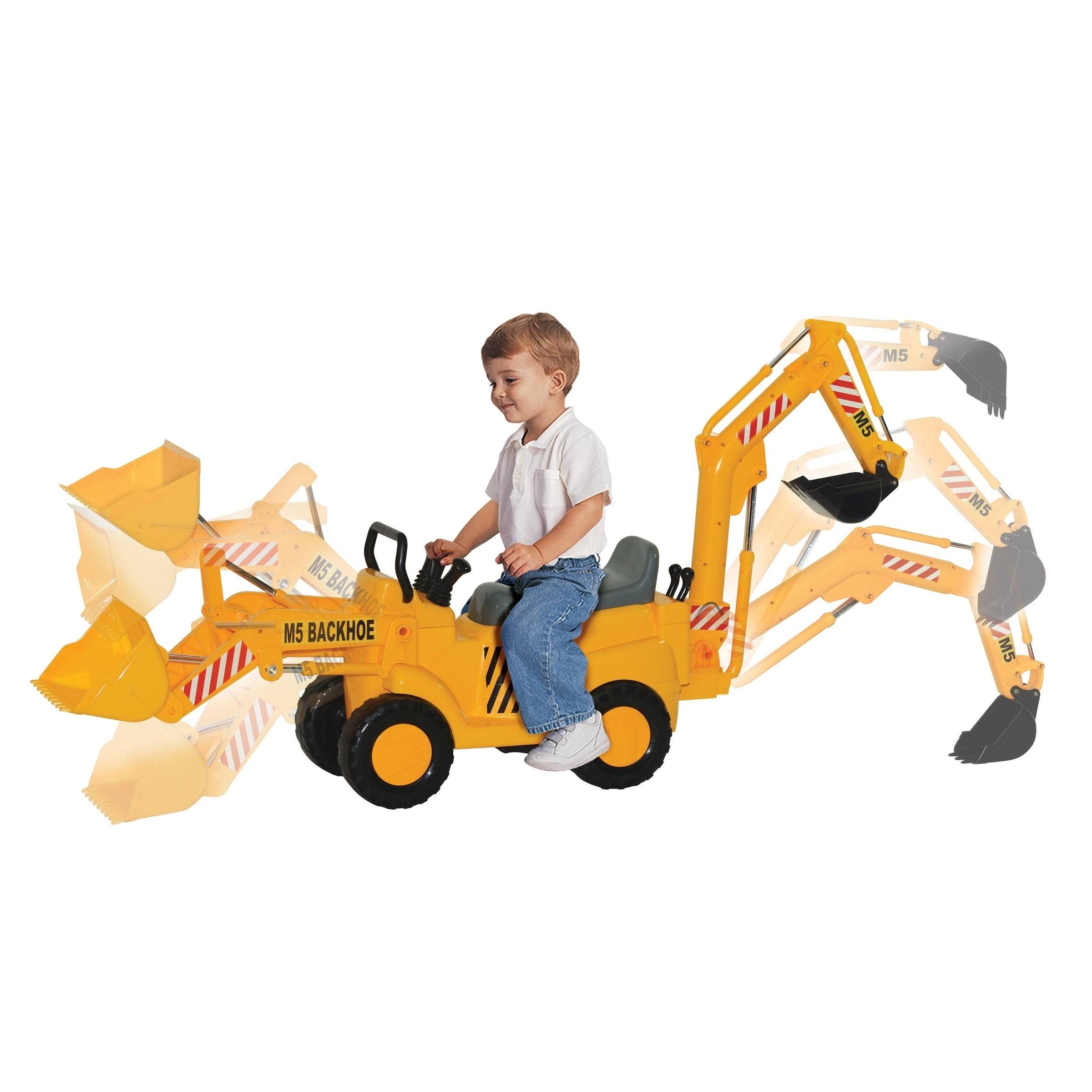 Skyteam Technology M5 Front End Loader u0026 Backhoe Action Ride-On