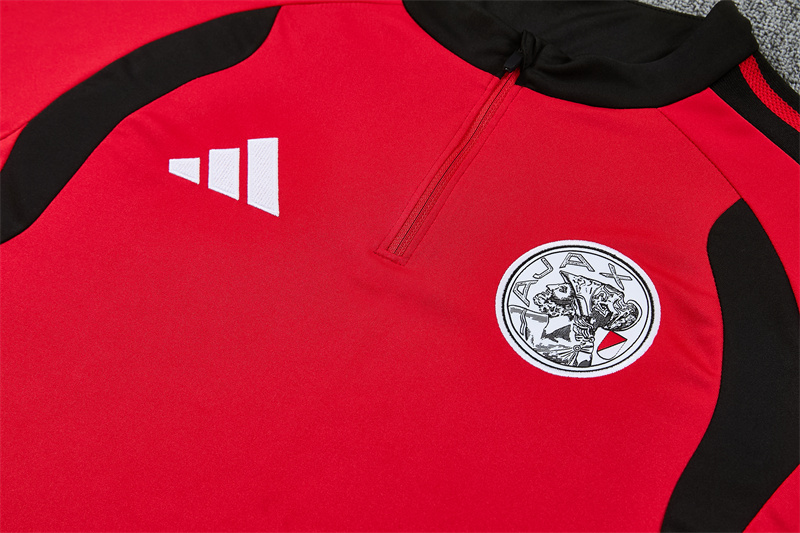 Ajax 26/27 Half Zipper Training Suit - Red 3
