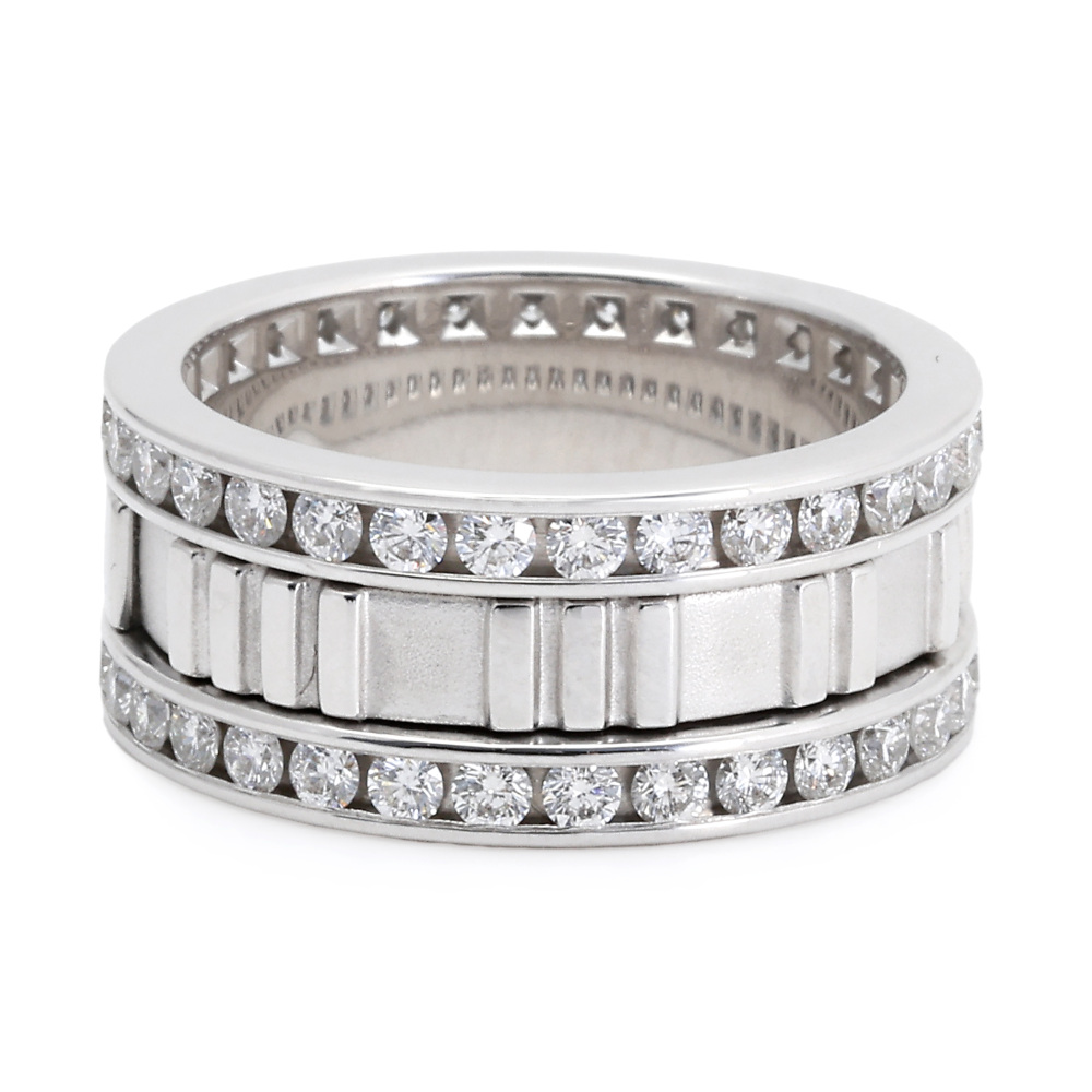 Tiffany & Co. Atlas Diamond Ring 18K White Gold