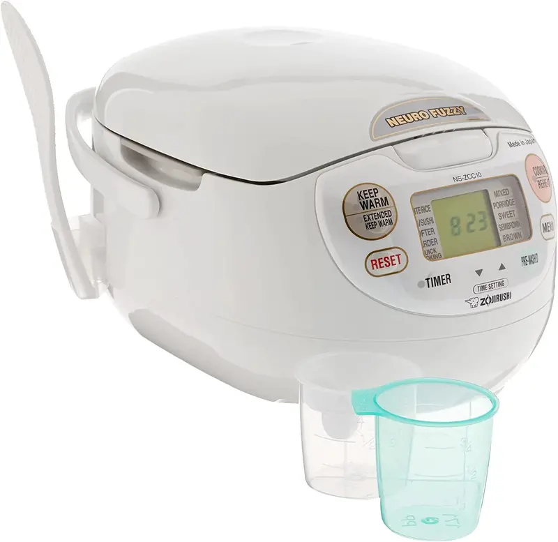 Zojirushi Neuro Fuzzy Rice Cooker – 5.5-Cup, Premium White (Made in Japan)