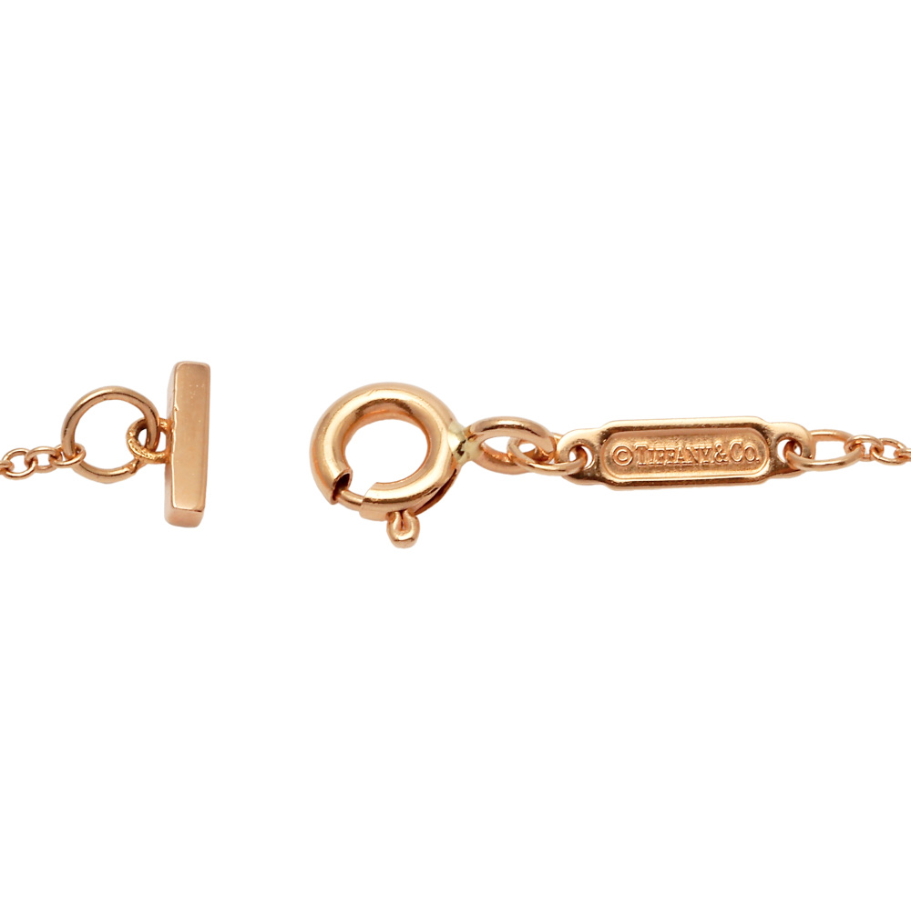 Tiffany & Co. Tiffany T Smile L Necklace 18K Rose Gold Diamond 60011654