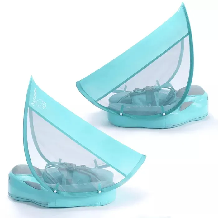 Baby Airless Float Ring With UPF50+ Canopy (2024 Deluxe Edition Swim-Trainer)