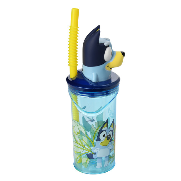 Topolino Bluey Trinkflasche mit Strohhalm