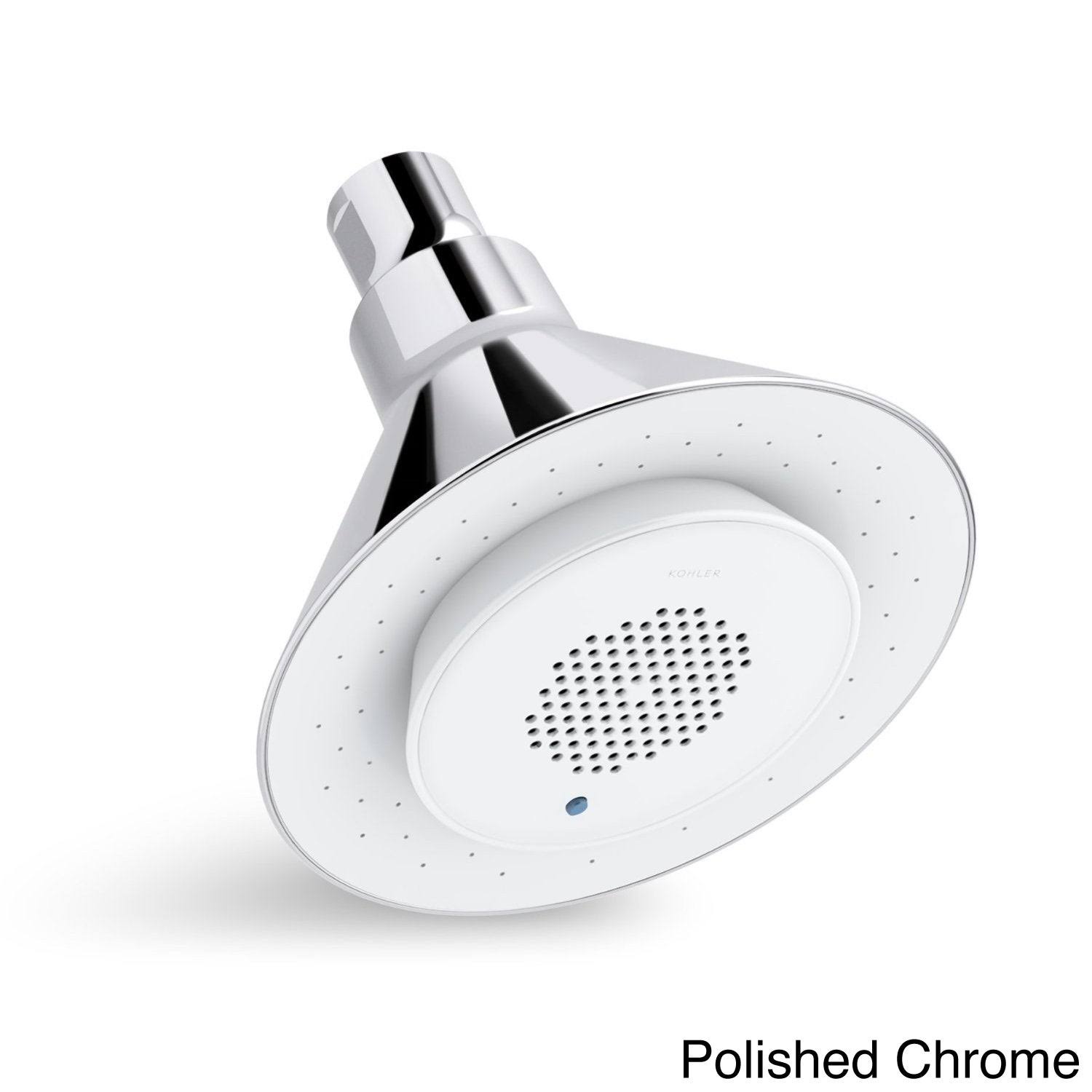KOHLER K-9245-CP Moxie 2.5 GPM Single-Function Showerhead with Wireless Speaker - Polished Chrome