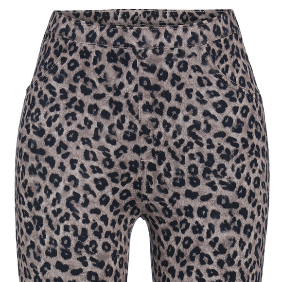 Gina Benotti Damen Capri-Leggings mit Leo-Muster