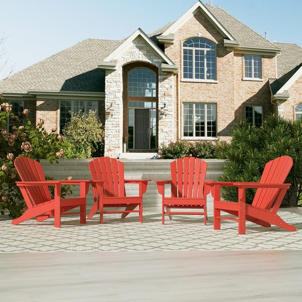 Polytrends Altura Outdoor EcoFriendly All Weather Poly Adirondack Chair (Set of 4)
