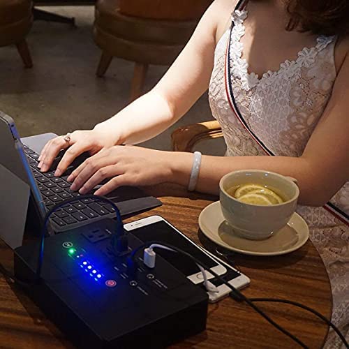 200Watt Portable Power Bank with AC Outlet, Powkey 42000mAh Rechargeable Backup Lithium Battery