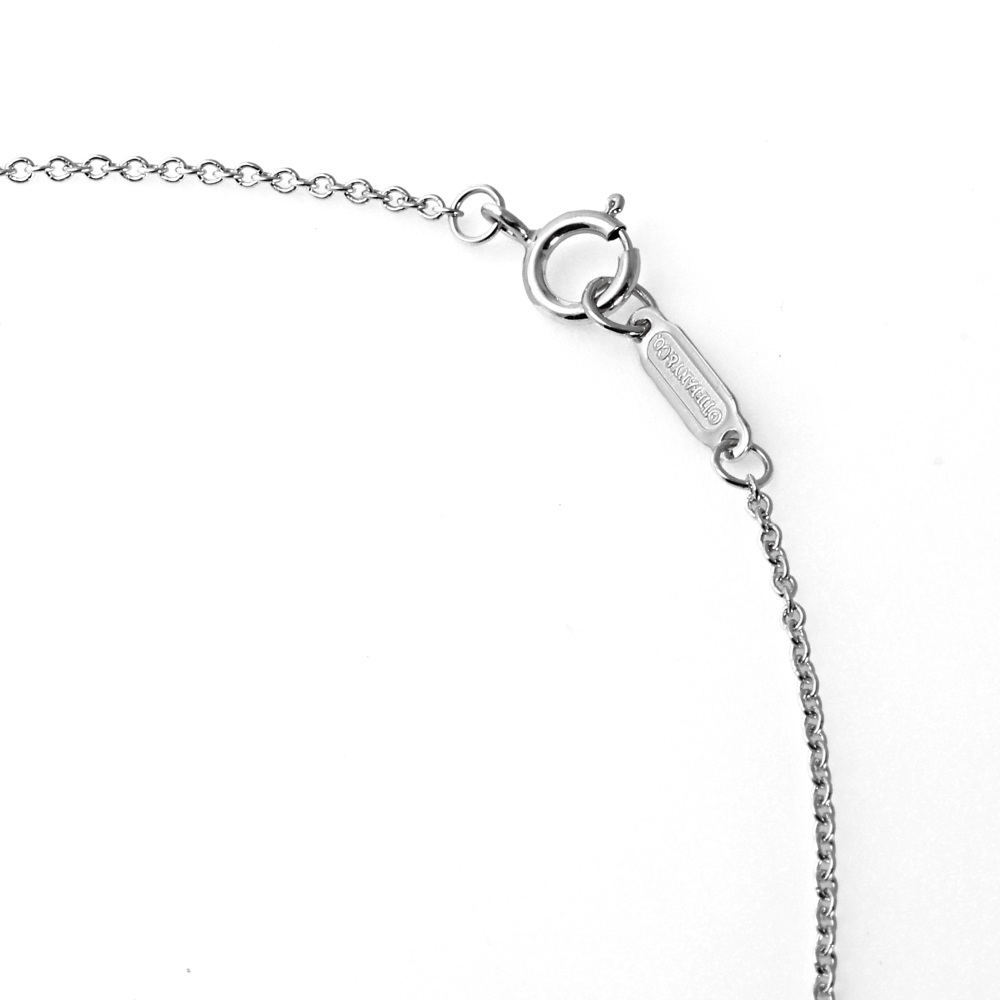 Tiffany & Co. Bow Necklace 18K White Gold Diamond