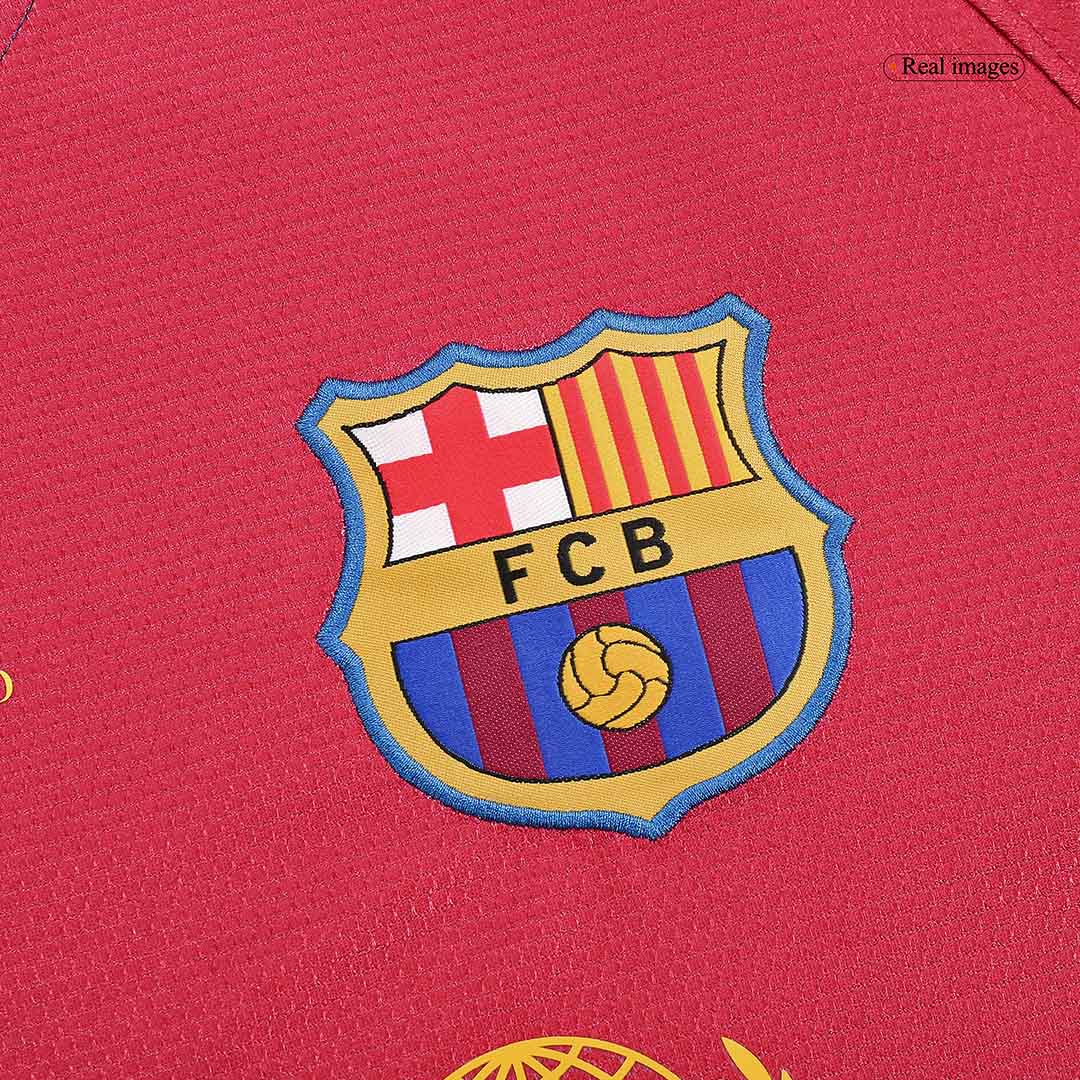 Retro Soccer Jersey Barcelona Home Long Sleeve 2008/09 - UCL Final