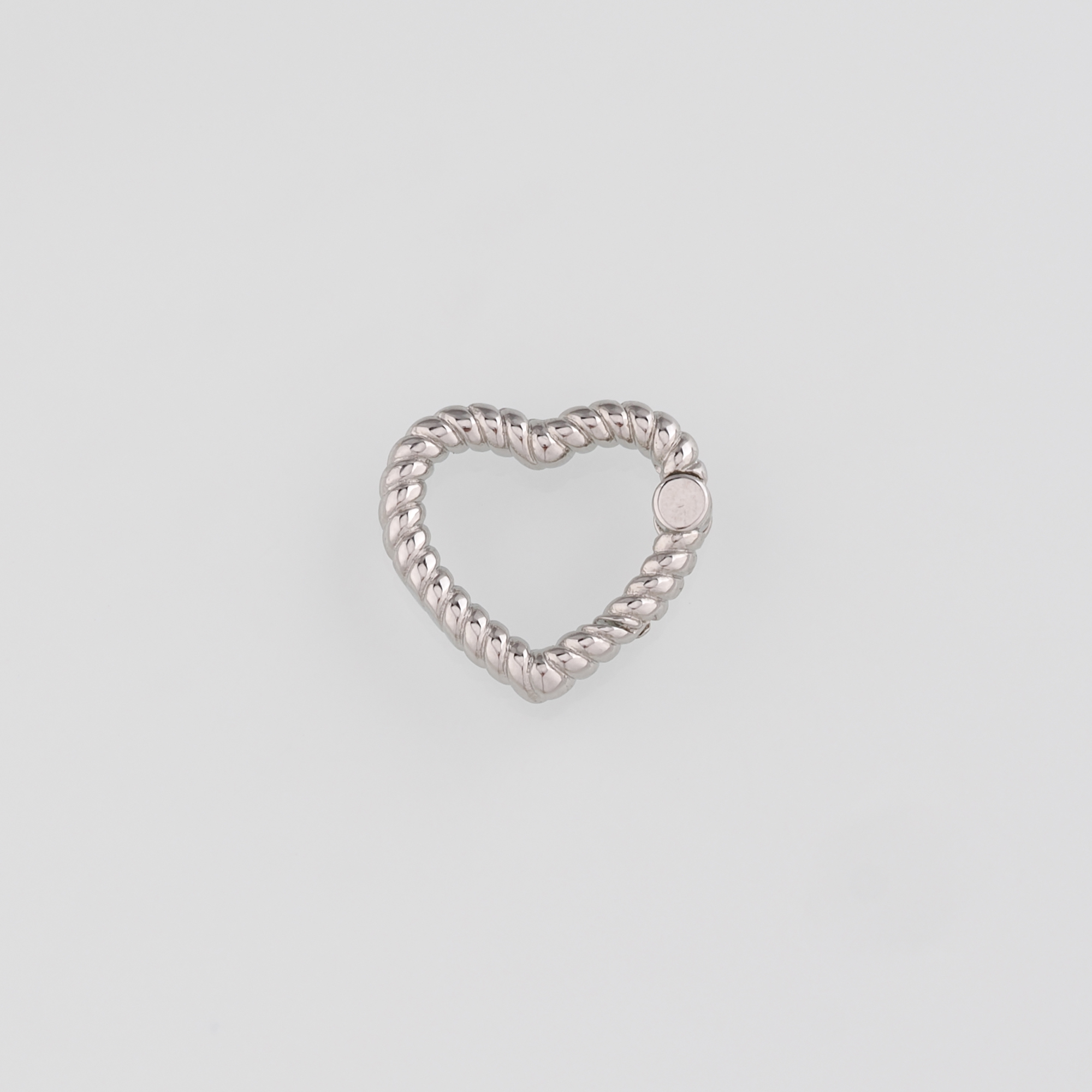 18K Gold Filled Heart Carabiner Clips,Heart Spring Push Gate Clasp Bracelet Necklace for DIY Jewelry Finding Necklace Bracelet