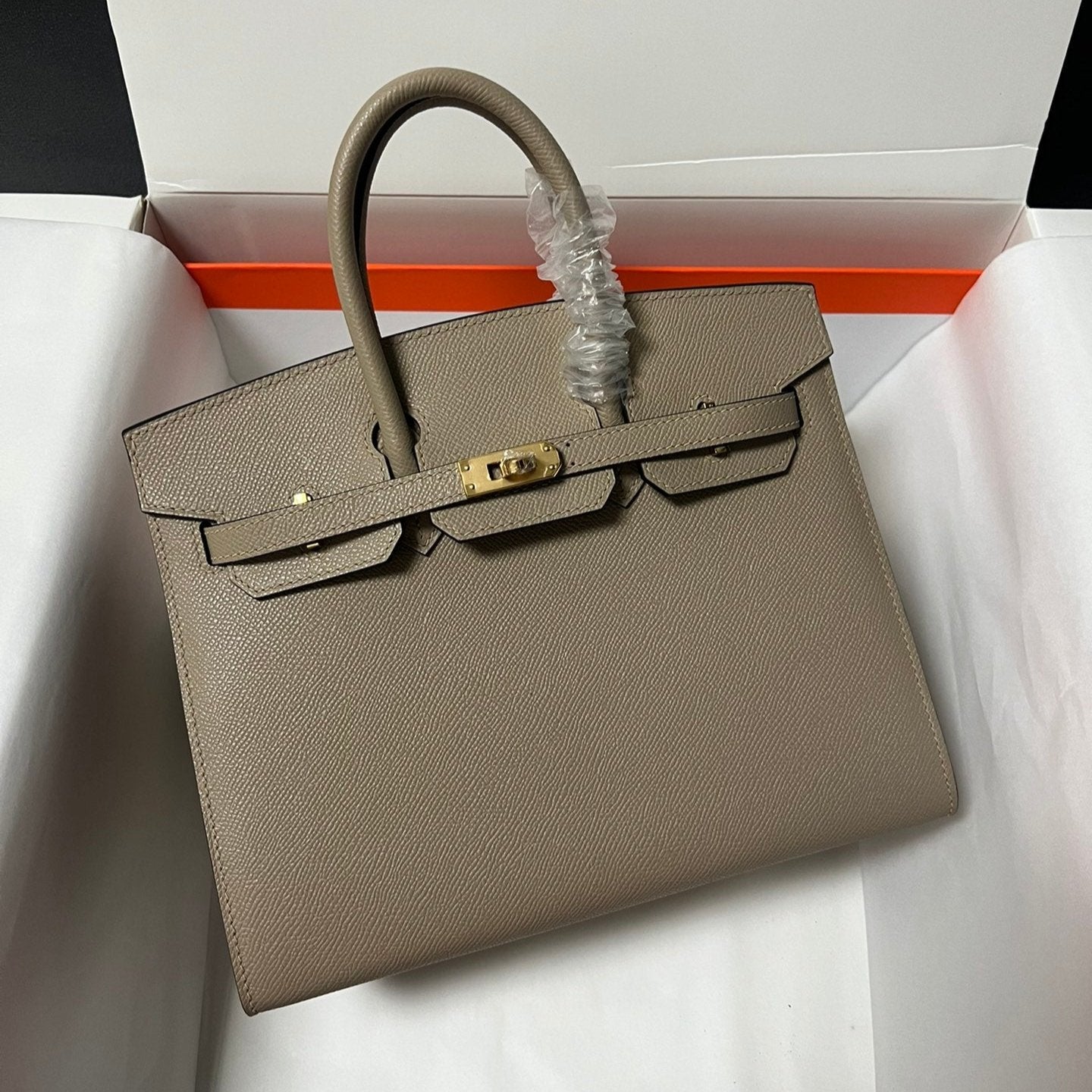 Hermes Birkin Sellier Etoupe Grey Epsom Leather Gold Hardware