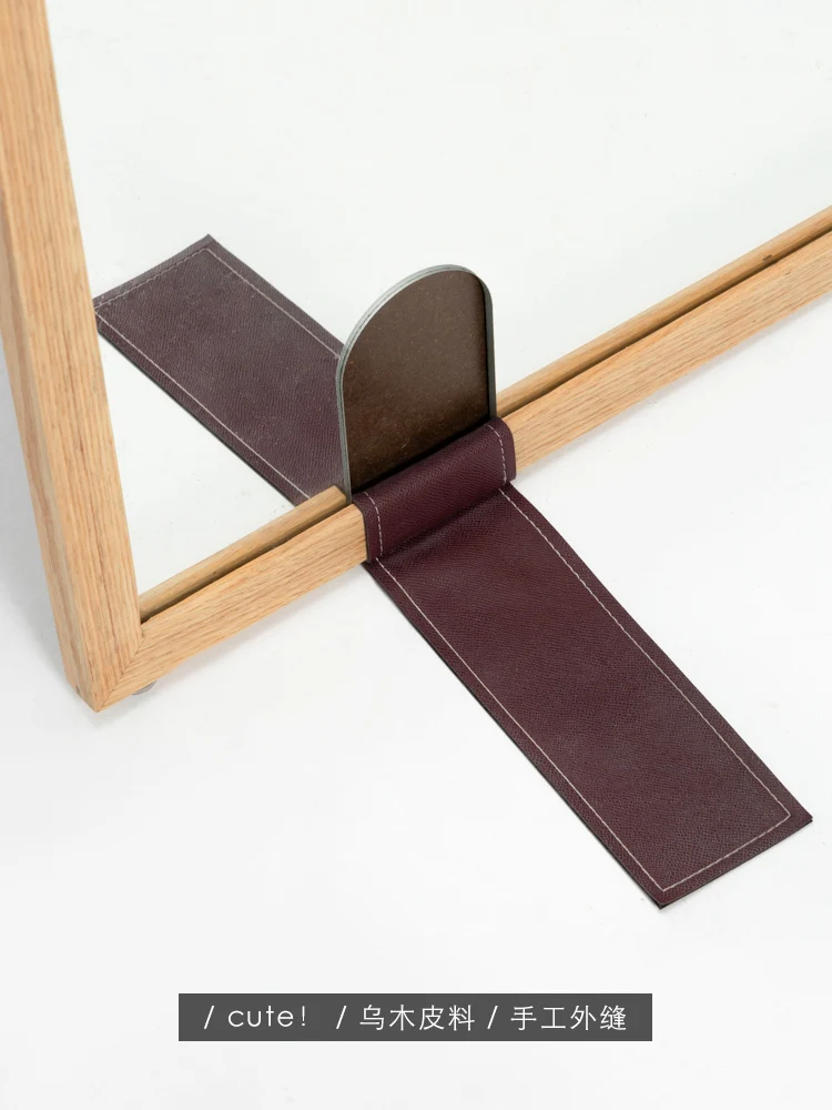 DZ016 - Imported Red Oak Jerry's House Floor Standing Mirror Large Area Try-On Mirror