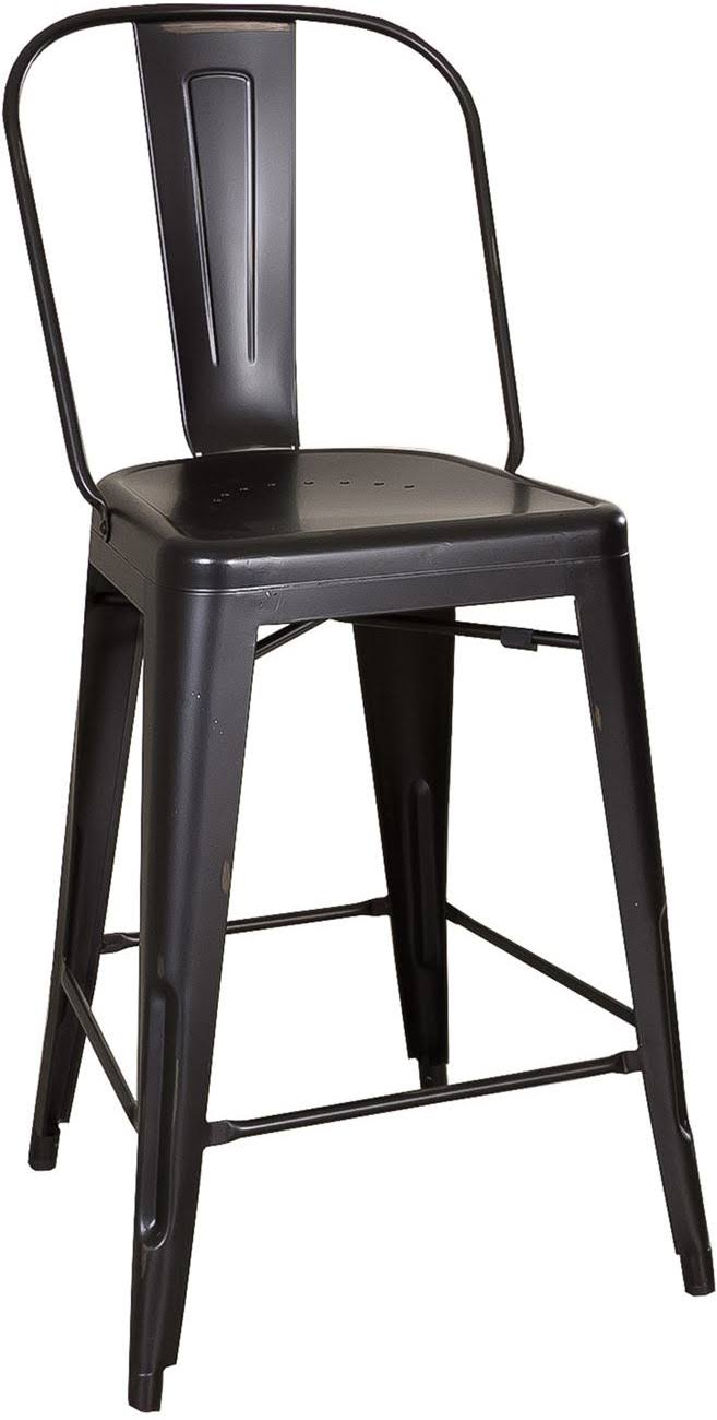 Liberty Furniture Vintage Bow Back Counter Chair - Black