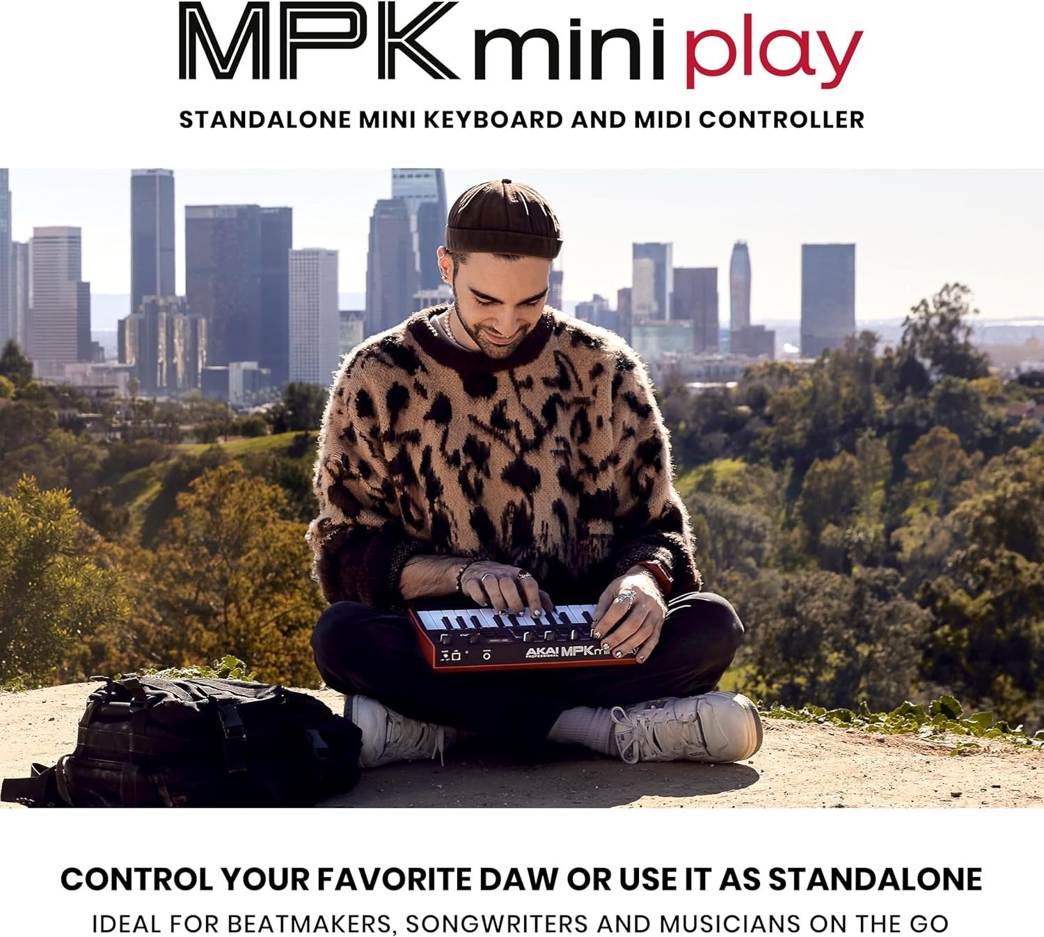 25-Key USB MIDI Keyboard Controller with Built-in Speaker and Sounds Plus Dynamic Keybed, MPC Pads, Software Suite