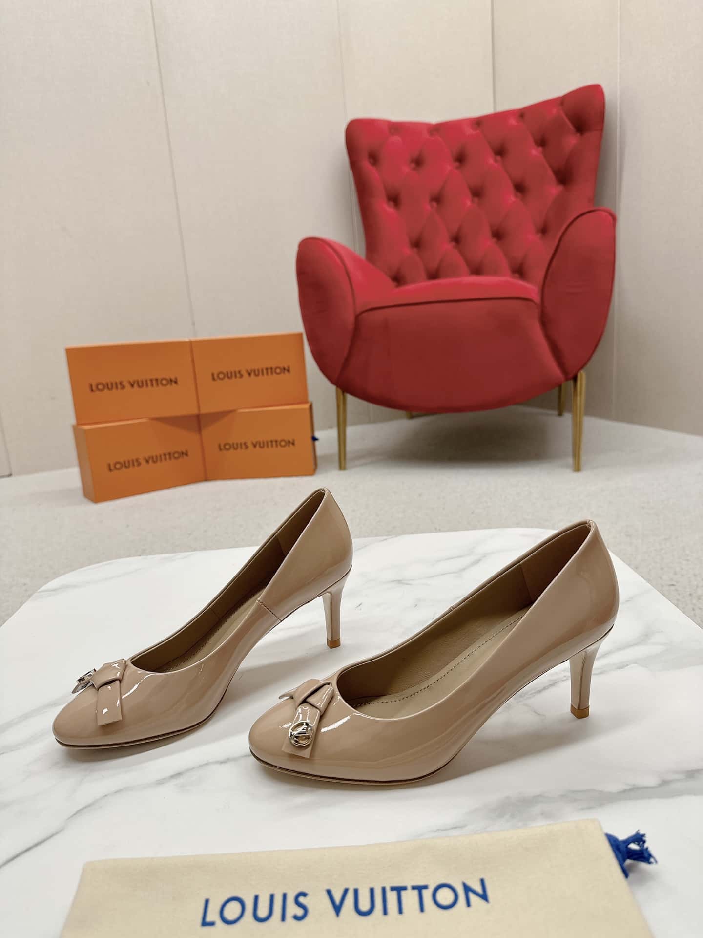 Louis Vuitton Fiancee Pumps Beige