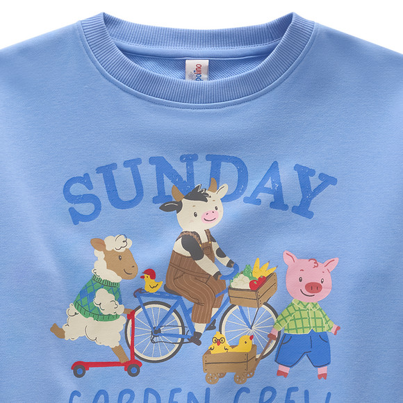 Topolino Jungen Sweatshirt mit Bauernhof-Print