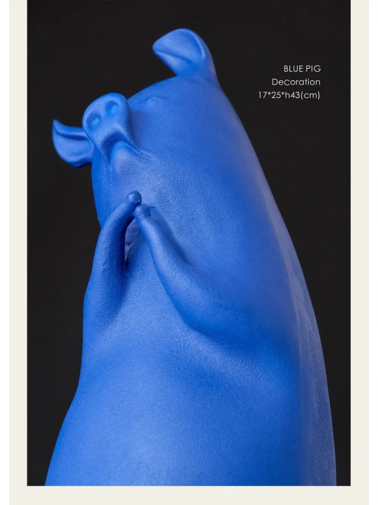 DC109 - Home Picasso blue blessing pig foyer bookcase sample room guardian ingot desktop ornament