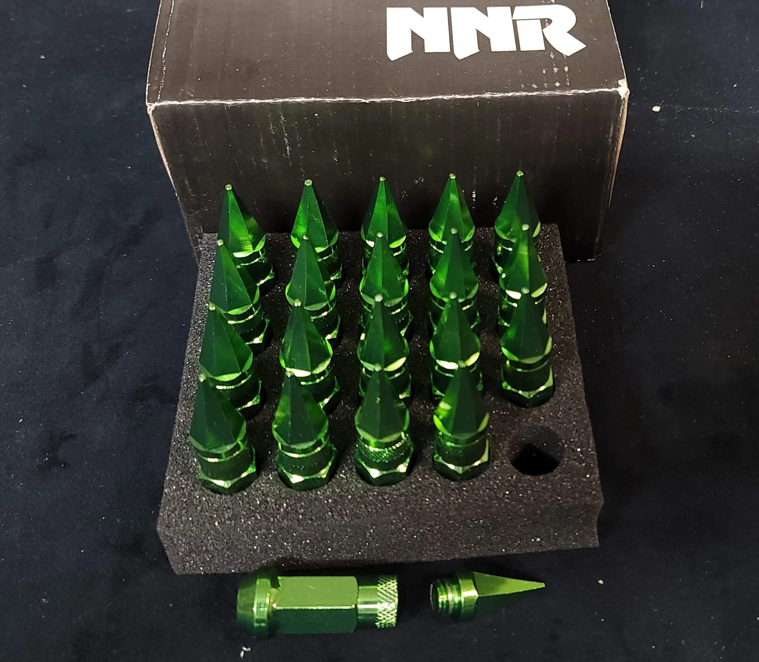 NNR Steel Extended Spline Wheel Lug Nuts with Spike 78mm 20pcs