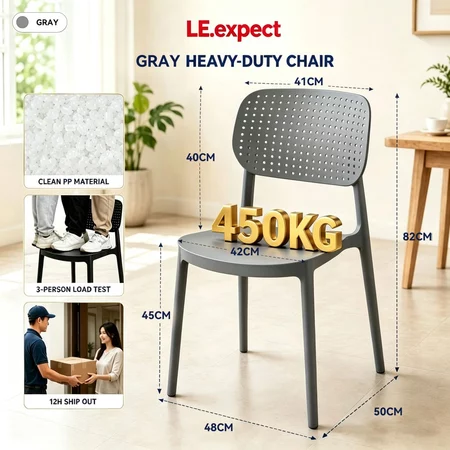 Dining Chair Plastic Stool Simple Chair Kerusi Makan Cafe PP Stool Stacked Household Thickened Stools Creative Chair