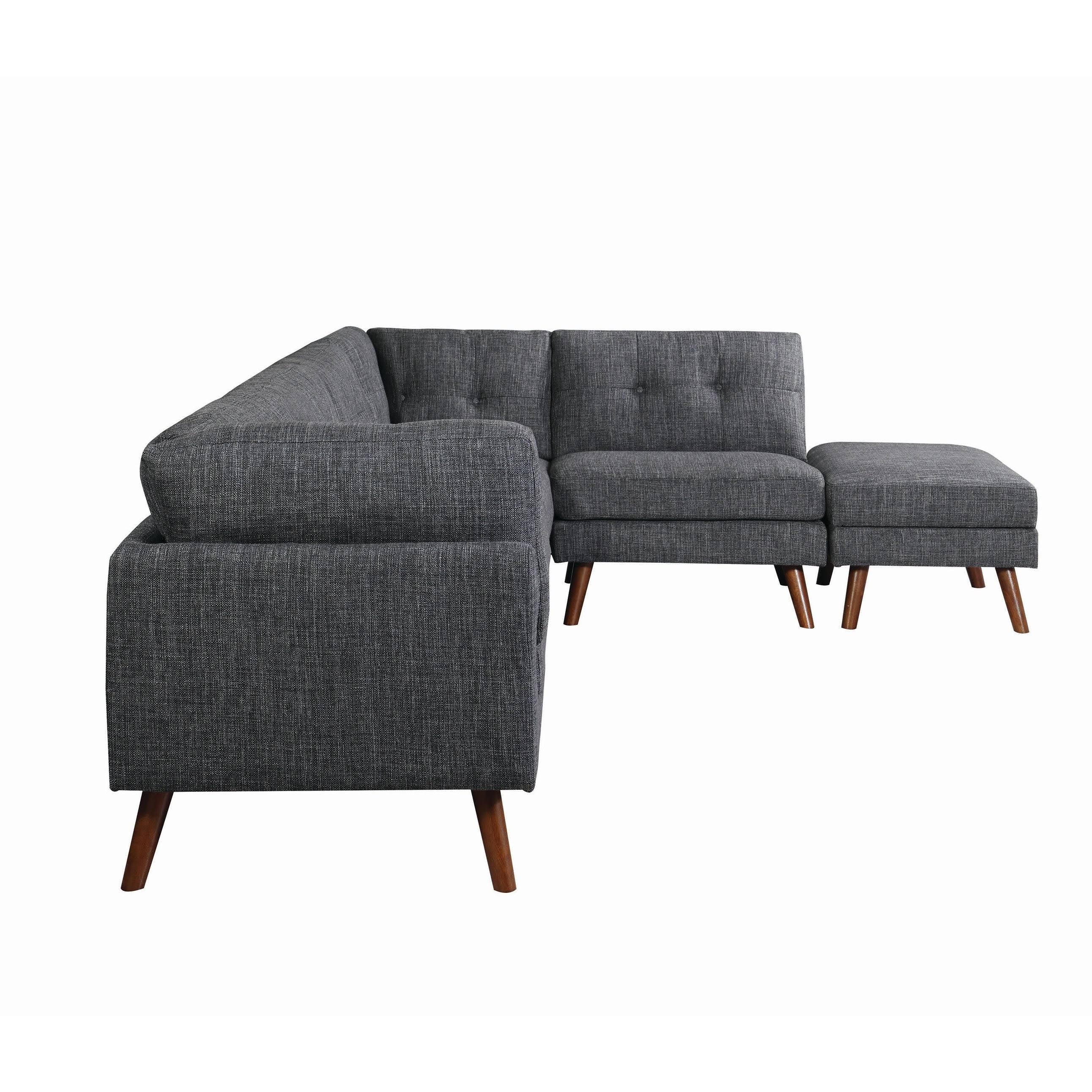 Coaster Churchill Dark Grey Rectangular Ottoman