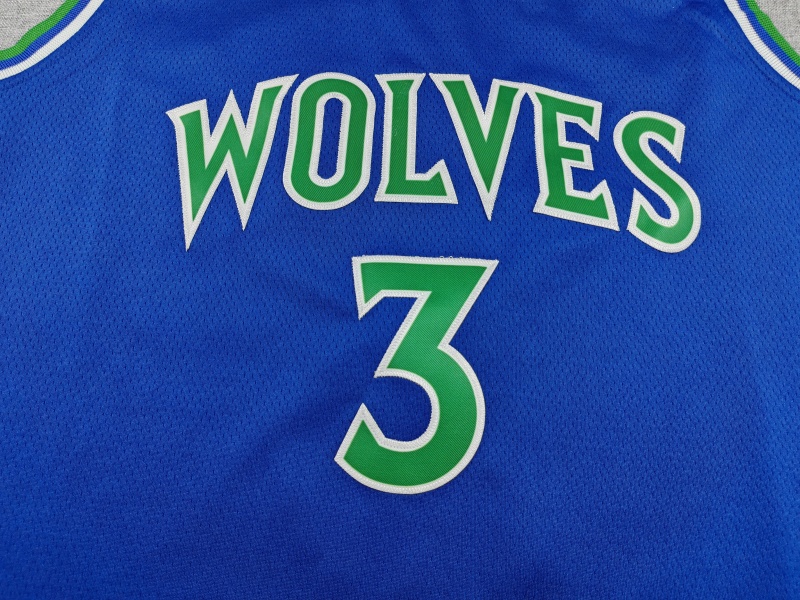 Men's Minnesota Timberwolves Jaden McDaniels #3 Blue Swingman Jersey - Icon Edition