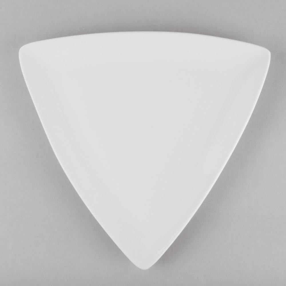 World Tableware 840-440T Porcelana 11x22 Coupe Triangular Plate